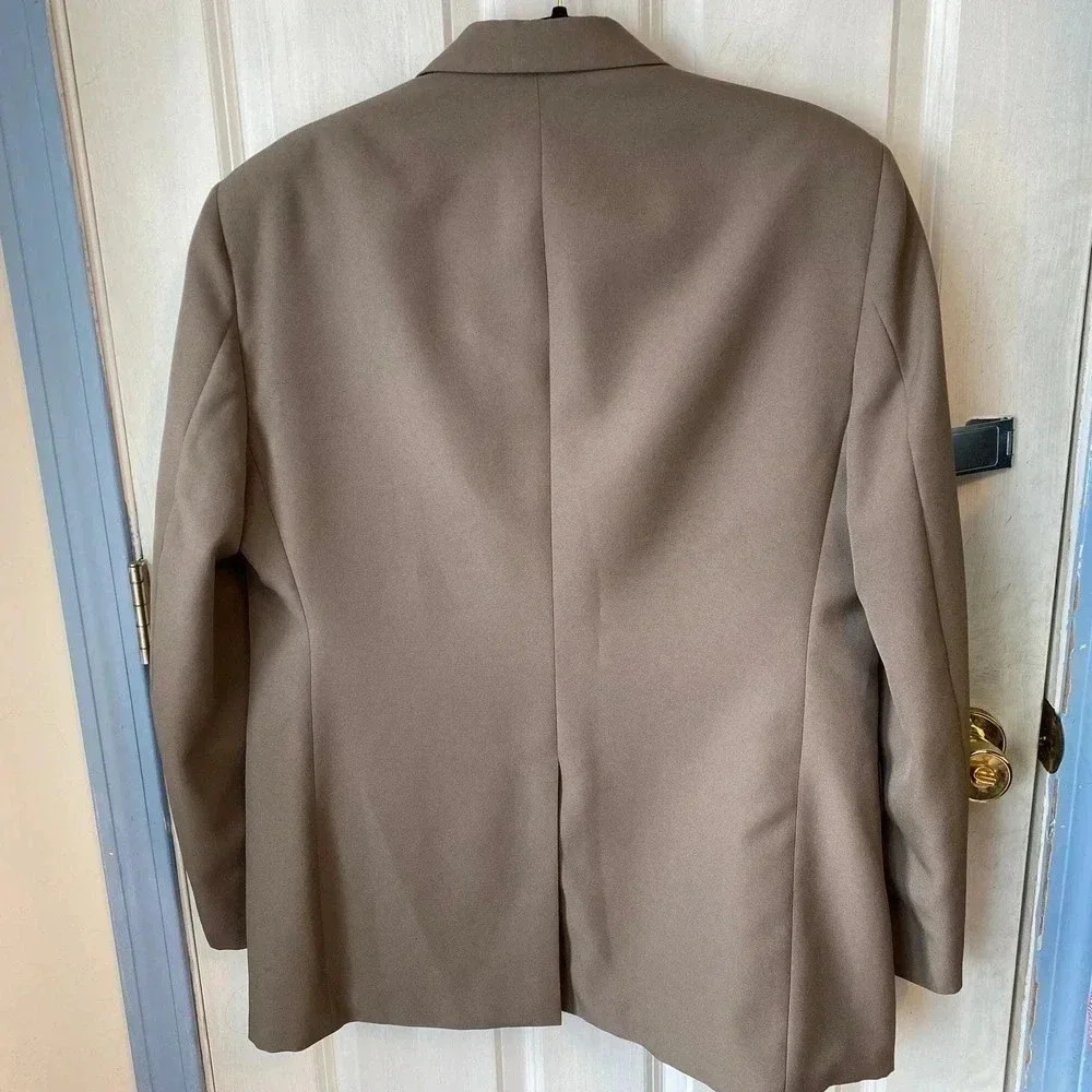 Tailored Clothing Men 2 Button Beige 2 Button Blazer Size 44 W39R